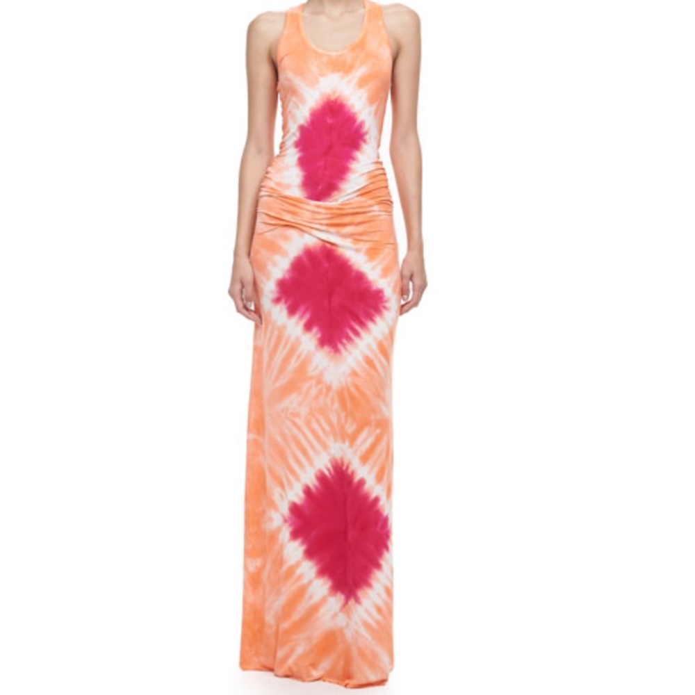 Young Fabulous and Broke Hamptons Guava Tie-Dye Maxi Dress Size Small